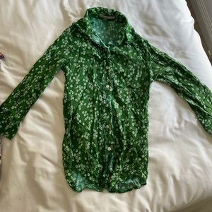 Novella Royale Green Daisies Blouse